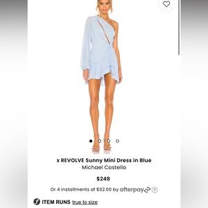 x REVOLVE Sunny Mini Dress in Blue
Michael Costello